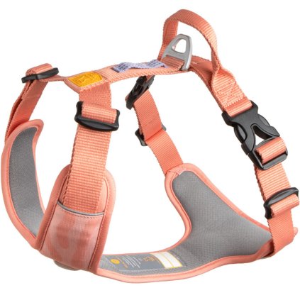 Woolly Wolf Postroj s poutkem na ruku Roam Salmon Pink Ripple XS