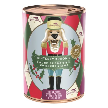 Terra Canis Winter Symphony Konzerva Husa s batáty, zimním ovocem a kokosem 400 g