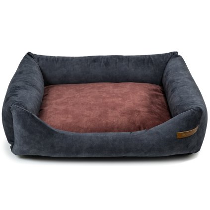 Rexproduct Pelíšek SoftBED Eco Dark Grey / Bordeaux