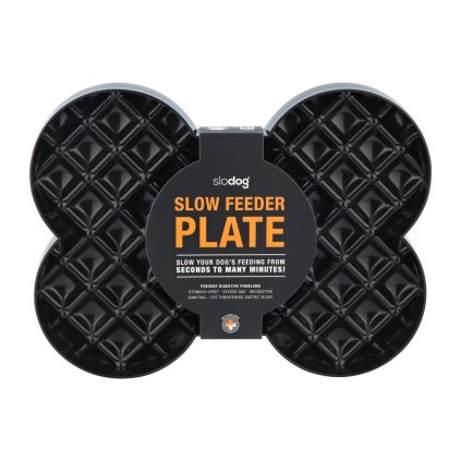 LickiMat Zpomalovací miska SloDog Black L