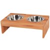 MA-NU Misky na dřevěném podstavci Two