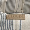 Cloud7 Pelíšek Basket Lazy Linen Stripes Natural Blue L