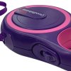 Doodlebone Samonavíjecí vodítko s páskem Violet 25kg 5m