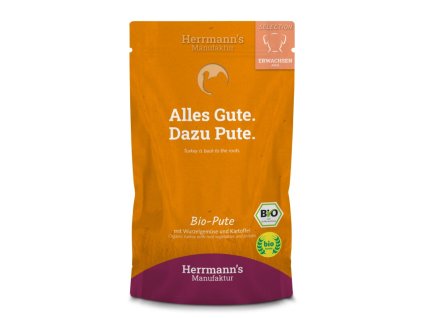 selection adult bio pute mit wurzelgemuese kartoffeln 150g