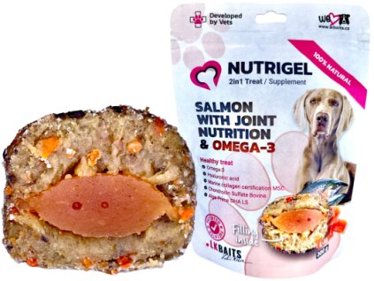 LK BAITS PET NUTRIGEL DOG,LOSOS S KLOUBNÍ VÝŽIVOU A OMEGA-3,L-XL,200G