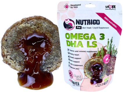 LK BAITS PET NUTRIGO DOG SUPPLEMENT OMEGA-3 ALGAE DHA LS,L-XL,200G