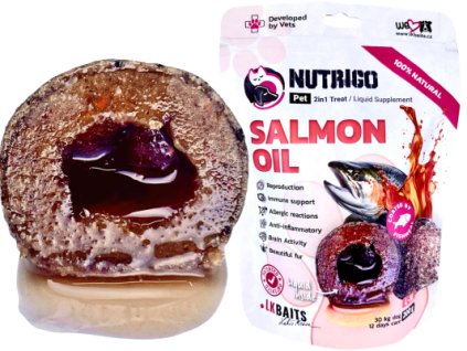 LK BAITS PET NUTRIGO DOG SUPPLEMENT SALMON OIL, L-XL,200G