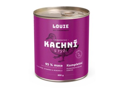 LOUIE konzerva pro psy - Kachní s rýží 800 g