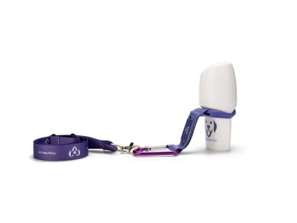 Doggyroller s karabinou Fialová