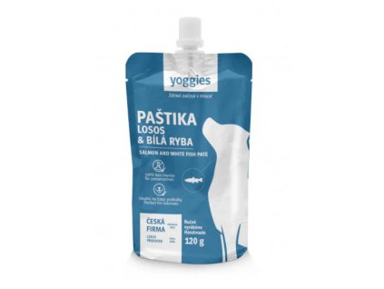 120 g Yoggies paštika - losos a bílá ryba