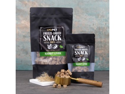 Freeze-Dried Snack Rabbit Liver \ lyofilizovaná králičí játra pro psy a kočky
