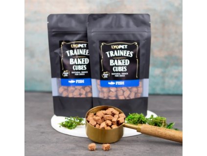 Trainees Snack Baked Cubes White Fish pečená bílá ryba pro psy