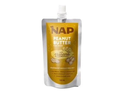 NAP Arašídové máslo pro psy 120ml - banán