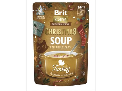 Brit Care Cat Christmas Turkey Soup 75g / vánoční polévka
