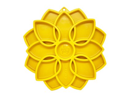 SodaPup Mandala, nylonová senzorická miska - Žlutá