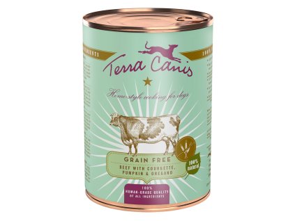 Terra Canis Grain Free Konzerva Hovězí s cuketou, dýní a oreganem 400 g