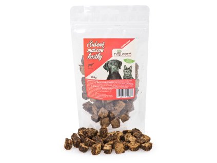 NATURECA pochoutka Masové kostky Jehně, 100%maso 150g