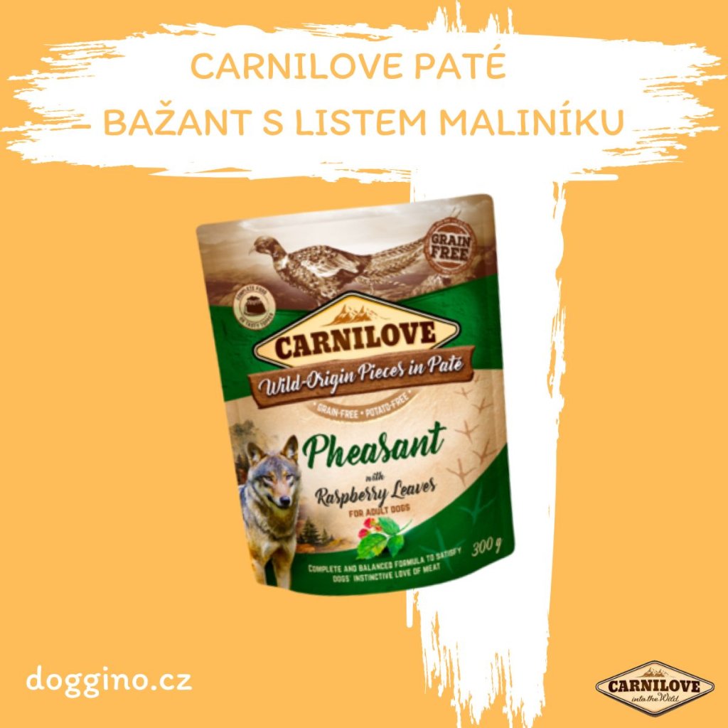 Carnilove paté- bažant s listem maliníku