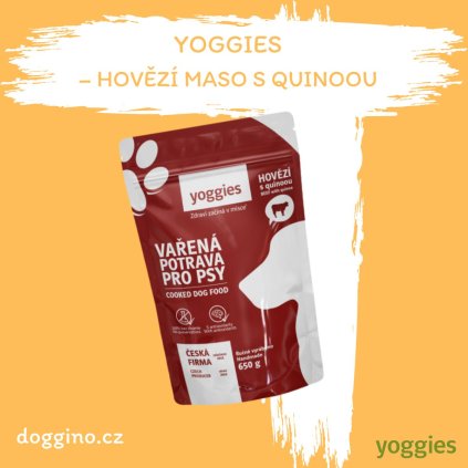 Vařená potrava- hovězí maso s quinoou 650g