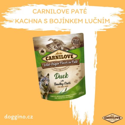 Carnilove paté- kachna s bojínkem lučním