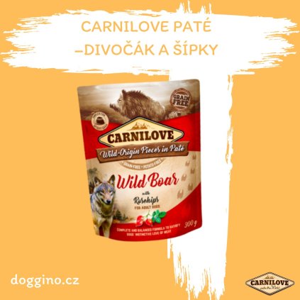 Carnilove paté- divočák a šípky