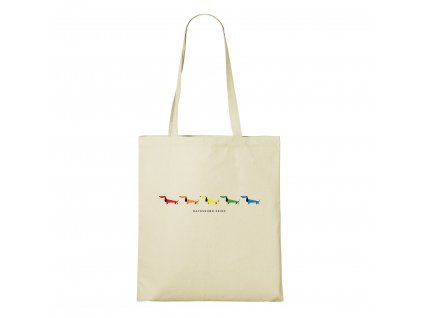 DoggyStyle Totebag Natural Dachshundpride5 1Front
