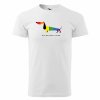 DoggyStyle MenTshirt White Dachshundpride1 1Front