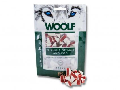 woolf triangle of lamb and cod 100g doghouse shop pro psy