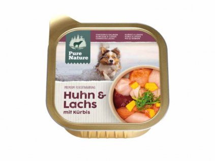 pure nature dog adult pastika kure a losos 150g (1)