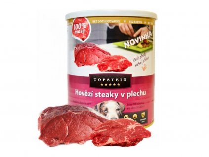 Topstein - hovězí steaky v plechu - 800g