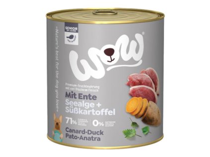 WOW konzerva Kachna s batáty Senior 800g EXP.: 31.5.2027
