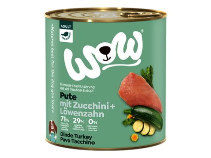 WOW konzerva Krocan s cuketou Adult 800g