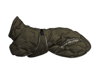 3240 BAY Thermal Dog Coat, Low set tail Olive 01