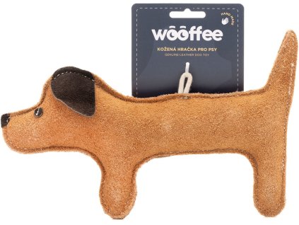 Wooffee kožená hračka Jezevčík