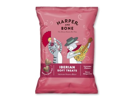0033274 harper and bone cat dog iberske mekke pamlsky hovezi 90 g