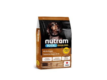 t27 nutram total grain free turkey chicken duck dog bezobilne krmivo kruta kure kachna pro psy 0