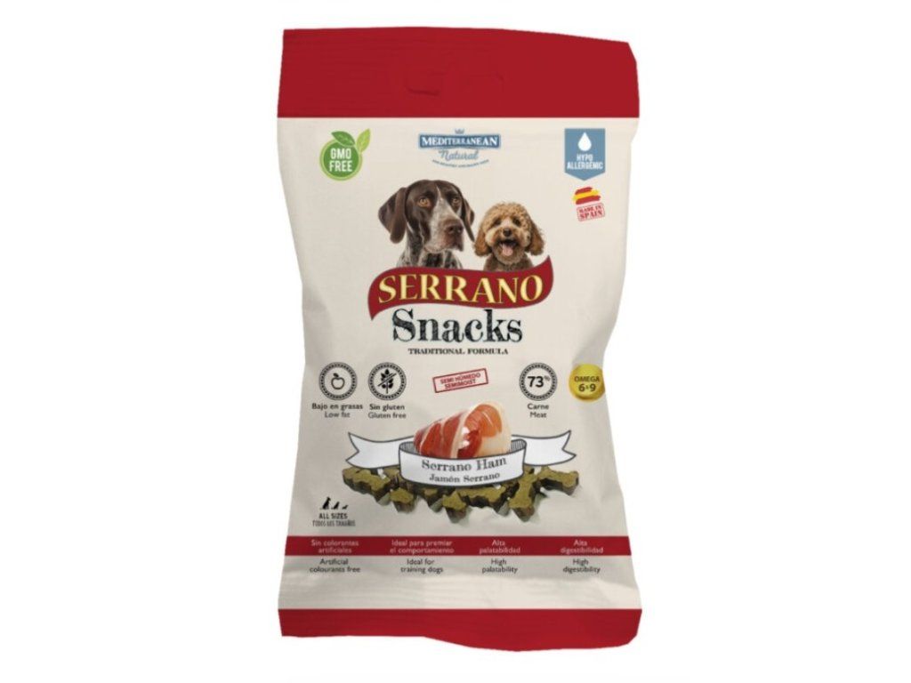 0035805 serrano snack dog serrano ham 100 g
