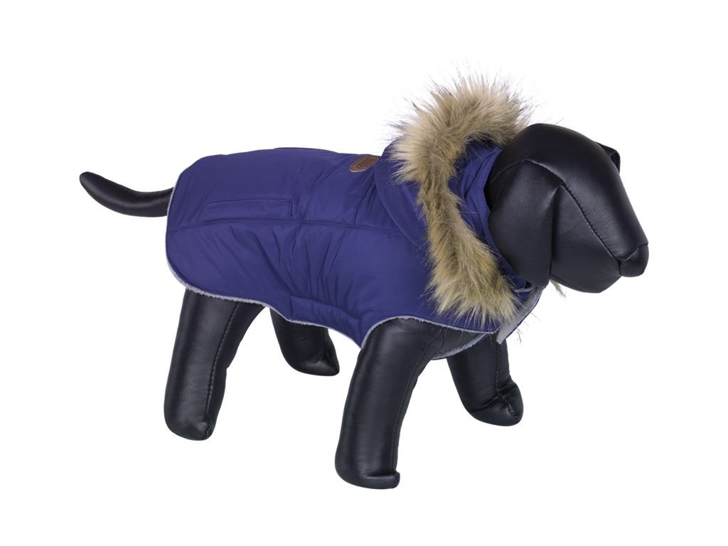 Nobby ELNA bunda pro psa s kožíškem modrá 29cm (Velikost výrobku 29)