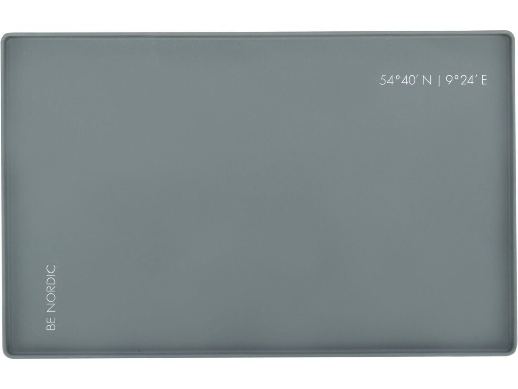 BE NORDIC prostírání 60 x 40 cm, silikon, šedá