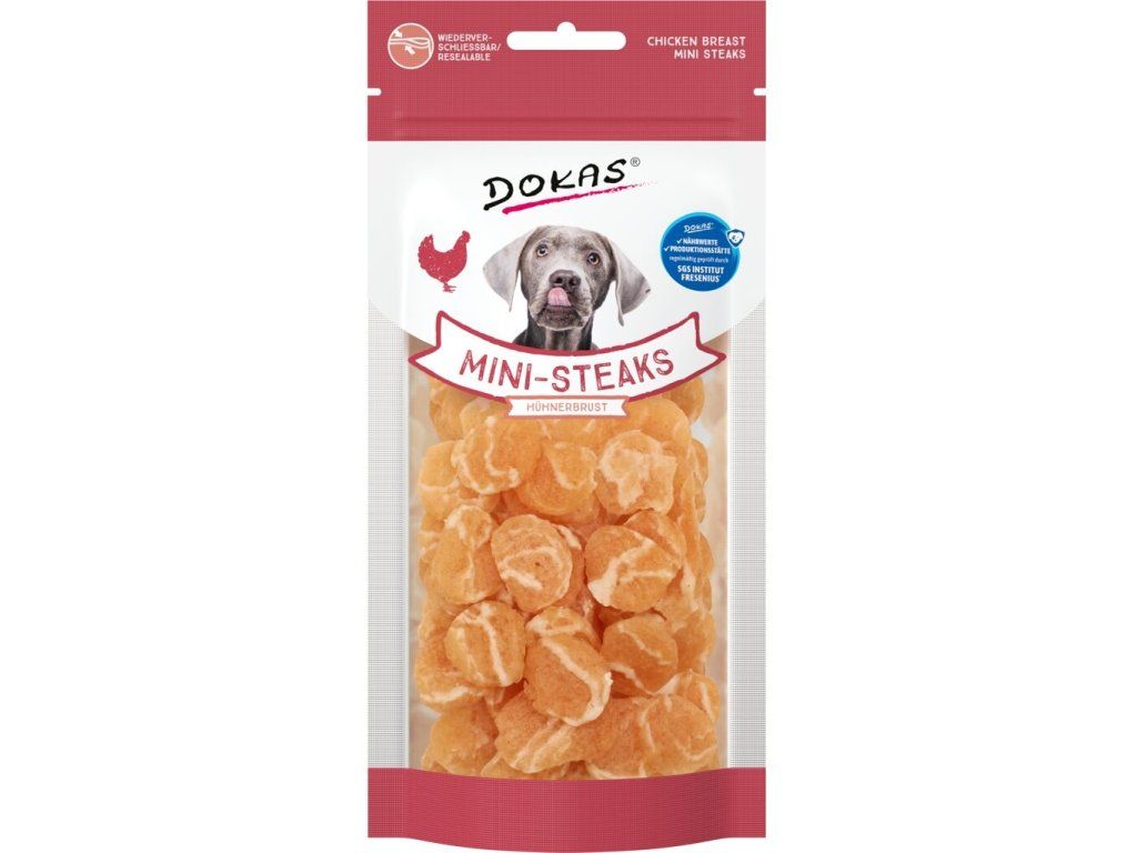 Dokas Mini steaky z kuřecích prsou 50 g