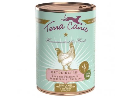 17799 terra canis grain free kure s pastinakem ostruzinami a pampeliskou 400g