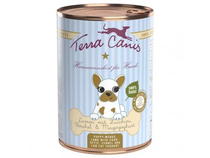 17826 terra canis puppy jehneci s cuketou fenyklem nizkotucnym jogurtem 400g