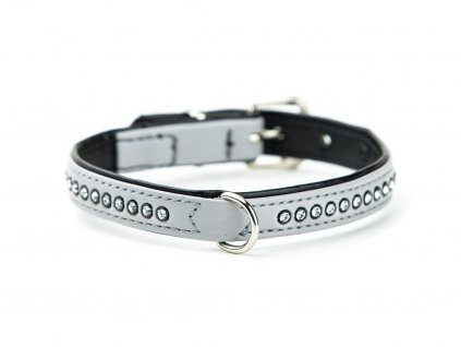 20651 nobby crystal obojek se swarovski krystaly s 37cm seda
