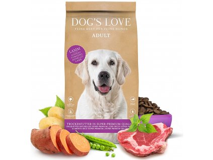 Dog's Love adult granule jehněčí 12 kg