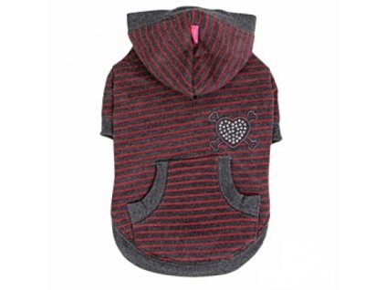 Hundebekleidung Winter Pinkaholic Hunde Hoodie rot