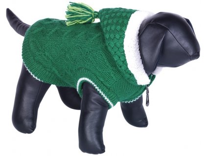 Nobby HILLA pletený zateplený svetr pro psy zelená (Velikost výrobku 48)