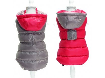 Croci Twosides Red oboustranná bunda pro psy (Velikost výrobku 45)