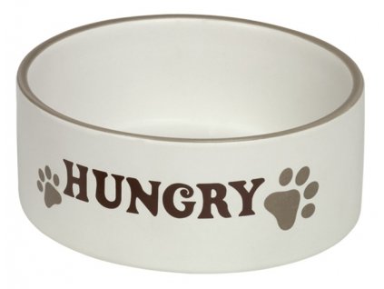 25520 nobby hungry keramicka matna miska kremova 15x6cm