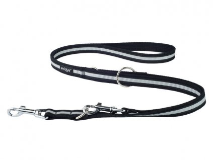 01. Adjustable Leash 6 in 1 Cotton Shine Black 768x576 (1)