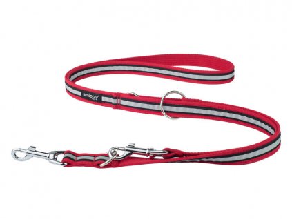 03. Adjustable Leash 6 in 1 Cotton Shine Red 768x576